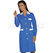 ISACCO CAMICE POSITANO BIANCO+BLU CINA 65% POLYESTER  35% COTTON