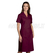 ISACCO CAMICE DONNA M/M BORDEAUX 65% POLYESTER  35% COTTON