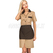 ISACCO CAMICE POSITANO CON GREMBIULINO M/M BISCOTTO+CACAO 65% POLYESTER  35% COTTON