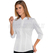 ISACCO CAMICETTA ZEFIRIA STRETCH MAN.3/4 BIANCO 97% COTTON  3% SPANDEX