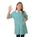 ISACCO GREMBIULINO POLLICINO QUADRETTO VERDE 65% POLYESTER  35% COTTON