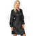 ISACCO KIMONO MANICA LUNGA MONOUSO NERO IN TESSUTO LAVABILE 100 % POLYESTER