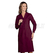 ISACCO CAMICE DONNA BORDEAUX 65% POLYESTER  35% COTTON