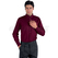 ISACCO CAMICIA UNISEX DUBLINO BORDEAUX 65% POLYESTER  35% COTTON