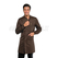 ISACCO CAMICE DOVER CACAO 65% POLYESTER  35% COTTON