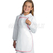 ISACCO BABY PETTORINA BIANCO+ROSA 100 % COTTON