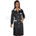 ISACCO CAMICE POSITANO NERO+BIANCO 65% POLYESTER  35% COTTON