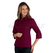 ISACCO CAMICETTA KYOTO MAN.3/4 BORDEAUX 65% POLYESTER  35% COTTON