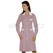 ISACCO CAMICE POSITANO RIGATINO BORDEAUX+BIANCO 100 % COTTON