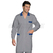 ISACCO CAMICE TORONTO GRIGIO+BLU 65% POLYESTER  35% COTTON