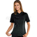 ISACCO CAMICETTA ZEFIRIA STRETCH M/M NERO 97% COTTON  3% SPANDEX