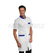 ISACCO CAMICE DOVER M/M BIANCO+BLU CINA 65% POLYESTER  35% COTTON