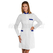 ISACCO CAMICE CATALINA BIANCO+BLU CINA 65% POLYESTER  35% COTTON