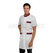ISACCO CAMICE DOVER M/M BIANCO+BORDEAUX 65% POLYESTER  35% COTTON