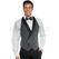 ISACCO DARLINGTON GESSATO+NERO 100 % POLYESTER