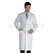 ISACCO CAMICE MEDICO BIANCO CM 110 BOTTONI A PRESSIONE 100 % COTTON
