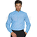 ISACCO CAMICIA UNISEX DUBLINO AZZURRO 65% POLYESTER  35% COTTON