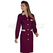 ISACCO CAMICE POSITANO BORDEAUX+R.BORDEAUX 65% POLYESTER  35% COTTON