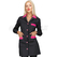 ISACCO CASACCA MARBELLA NERO+FUCSIA 65% POLYESTER  35% COTTON