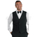 ISACCO GILET UNISEX NERO 100 % POLYESTER