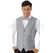 ISACCO GILET UNISEX SILVER 100 % POLYESTER