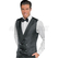 ISACCO GILET UNISEX DOPPIOPETTO DAMASCO 100 % POLYESTER