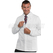 ISACCO GIACCA SPORT BIANCO ANTIACIDO BOTTONI A PRESSIONE 65% POLYESTER  35% COTTON