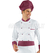 ISACCO GIACCA CUOCO VIENNA BORDEAUX 65% POLYESTER  35% COTTON