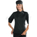 ISACCO GIACCA LADY SNAPS MEZZA MANICA NERO+BIANCO 65% POLYESTER  35% COTTON