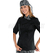 ISACCO GIACCA LADY SNAPS MEZZA MANICA NERO+SUSHI 01 65% POLYESTER  35% COTTON