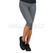 ISACCO SHORT LEGGINGS GRIGIO 97% COTTON  3% SPANDEX