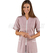 ISACCO CASACCA VICTORIA RIGATINO BORDEAUX 100 % COTTON
