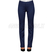 ISACCO PANTALONE TRENDY JERSEY MILANO BLU 96% POLYESTER 4% SPANDEX