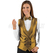 ISACCO GILET UNISEX DOPPIOPETTO LUREX GOLD 100 % POLYESTER