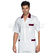 ISACCO CASACCA PETER M/M BIANCO+BORDEAUX 100 % COTTON