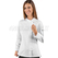 ISACCO GIACCA LADY  ZIP BIANCO 100 % COTTON