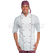 ISACCO GIACCA CUOCO BORDEAUX CHEF MEZZA MANICA 100 % COTTON