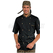 ISACCO GIACCA CUOCO EXTRA LIGHT MEZZA MANICA NERO+MAORI 92 65% POLYESTER  35% COTTON