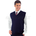 ISACCO GILET UNISEX BLU 50% WOOL (LANA)  50% ACRYLIC