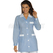 ISACCO CASACCA MARBELLA R.AZZURRO+BIANCO 65% POLYESTER  35% COTTON