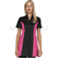 ISACCO CASACCA COPACABANA NERO+FUCSIA 65% POLYESTER  35% COTTON