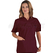 ISACCO CASACCA COLLO A V BORDEAUX 65% POLYESTER  35% COTTON