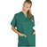 ISACCO CASACCA COLLO A V VERDE CHIRURGIA UNISEX 100 % COTTON