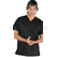 ISACCO CASACCA COLLO A V NERO UNISEX 65% POLYESTER  35% COTTON 195 gr/m²