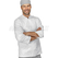 ISACCO GIACCA CUOCO LIVORNO BOTT.FISSI BIANCO 100 % COTTON