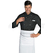 ISACCO GIACCA CUOCO BOTT.A PRESSIONE NERO 65% POLYESTER  35% COTTON