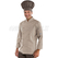 ISACCO GIACCA CUOCO TORTORA 65% POLYESTER  35% COTTON