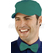 ISACCO CAPPELLO SAM VERDE 65% POLYESTER  35% COTTON