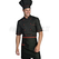 ISACCO GREMBIULE VITA CM 70X46 C/TASCA NERO+ROSSO 65% POLYESTER  35% COTTON