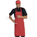 ISACCO GREMBIULE PETTORINA 70X90 ROSSO 65% POLYESTER  35% COTTON